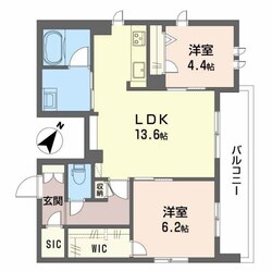 白鷺駅 徒歩4分 2階の物件間取画像